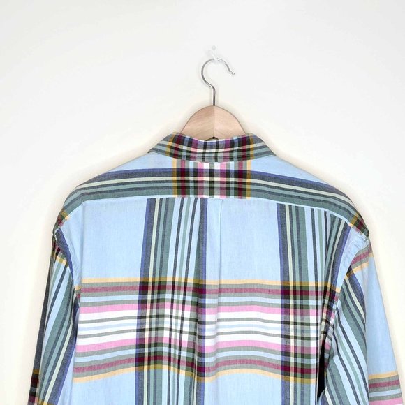 ⚡️SOLD⚡️ polo ralph lauren madras long sleeve button down shirt - size xl - Picture 6 of 9